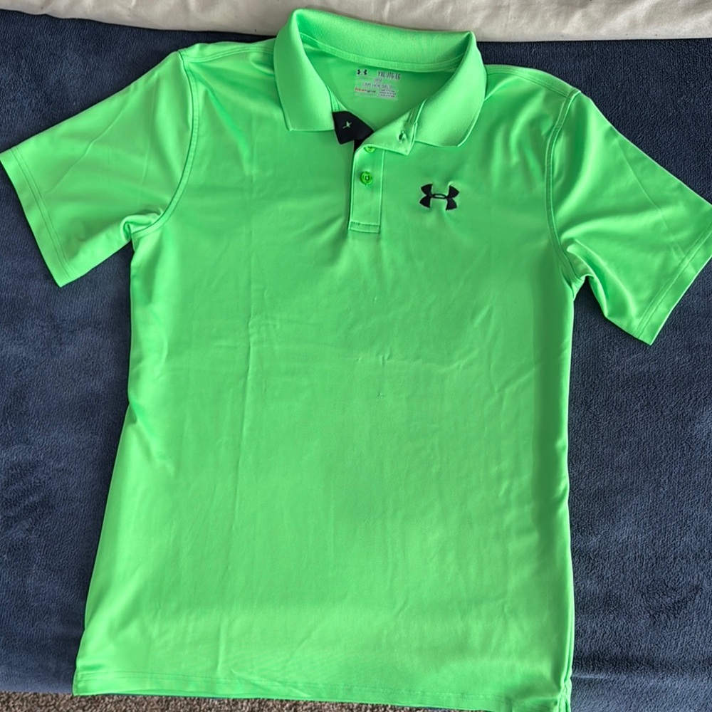 Under Armour Kids Green Polo Shirt
